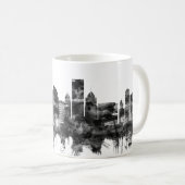 ピッツバーグペンシルバニアスカイラインBW コーヒーマグカップ (正面右)