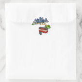 ピッツバーグペンシルバニアスチールシティスカイラインアートカン ラウンドシール (バッグ)