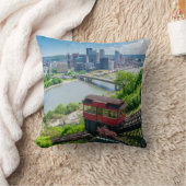 ピッツバーグペンシルバニアスチールシティスカイラインインクライン クッション (ブランケット)