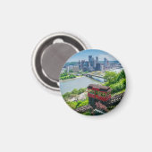 ピッツバーグペンシルバニアスチールシティスカイラインインクライン マグネット (正面/裏面)