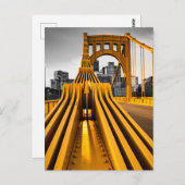 ピッツバーグペンシルバニアスチールシティスカイラインブリッジ ポストカード (正面/裏面)