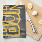 ピッツバーグペンシルバニアスチールシティスカイライン写真M キッチンタオル (四つ折り)