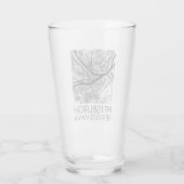 ピッツバーグペンシルバニアスチールシティヴィンテージマップ412 タンブラーグラス (裏面)