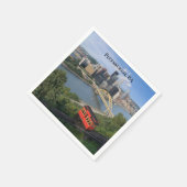 ピッツバーグペンシルバニア写真 スタンダードカクテルナプキン (角)