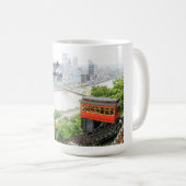 ピッツバーグペンシルバニア州のドゥケソンインクライン コーヒーマグカップ (正面右)