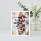 ピッツバーグペンシルバニア有名な旅行水の色 ポストカード (スタンド正面)