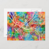 ピッツバーグペンシルバニア通りの地図 ポストカード (正面/裏面)