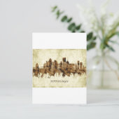 ピッツバーグペンシルバニア都市景観 インビテーションポストカード (スタンド正面)