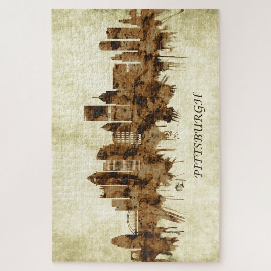 ピッツバーグペンシルバニア都市景観 ジグソーパズル (縦)
