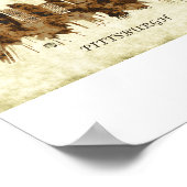 ピッツバーグペンシルバニア都市景観 ポスター (角)