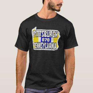 ピッツバーグペンシルバニア878ホーム州シティプライド Tシャツ