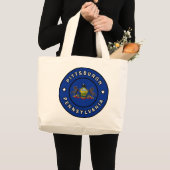 ピッツバーグペンシルバニア ラージトートバッグ (正面(商品))