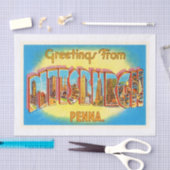 ピッツバーグペンシルバニアPAのヴィンテージ旅行記念品 薄葉紙 (クラフト)