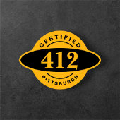 ピッツバーグホーム412ブラック金ゴールドインツァーTシャツ Tシャツ