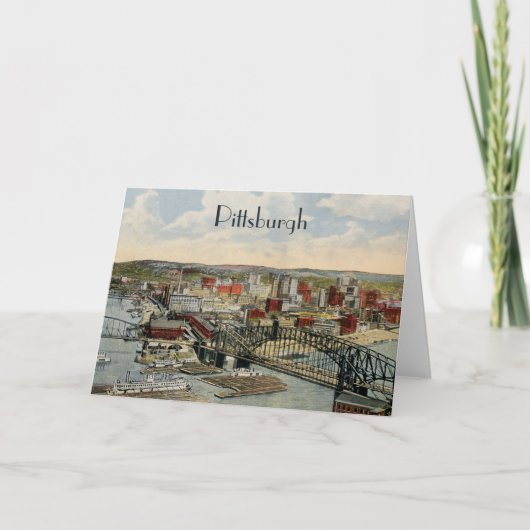 ピッツバーグポイント1931年の挨拶状 カード (正面)