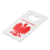 ピッツバーグポーランドイーグルボトルオープナー クレジットカード栓抜き (正面アングル)