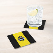 ピッツバーグ国旗、ペンシルバニア広場紙Coas スクエアペーパーコースター (インサイチュ)