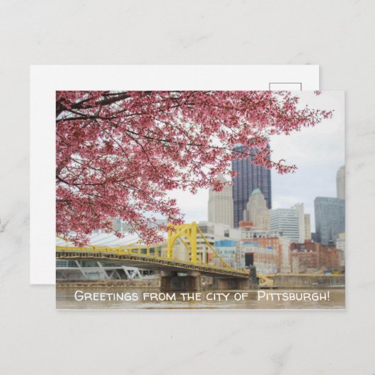 ピッツバーグ市からのご挨拶！ ポストカード (正面/裏面)