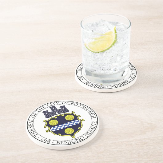 ピッツバーグ市印章 コースター (側面)