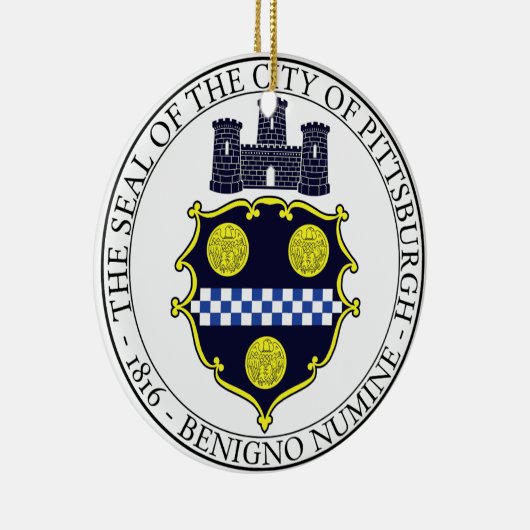 ピッツバーグ市印章 セラミックオーナメント (右)