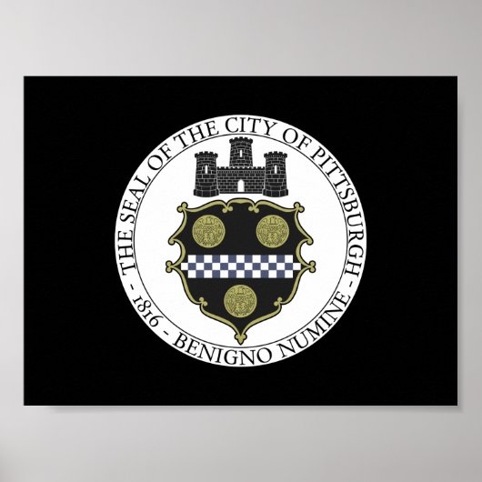 ピッツバーグ市印章 ポスター (正面)