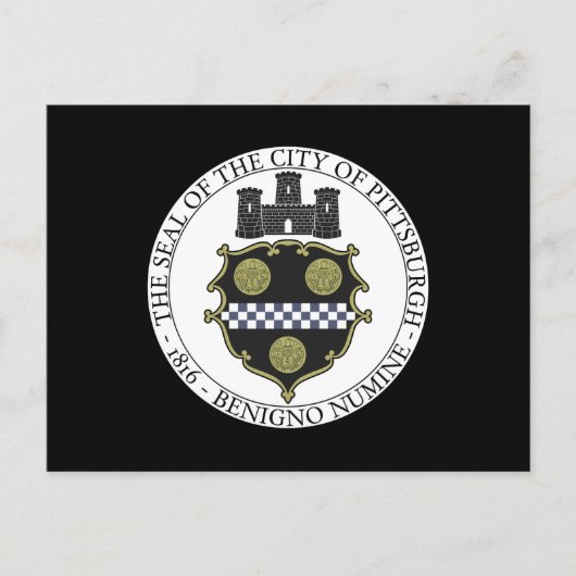 ピッツバーグ市印章 ポストカード (正面)