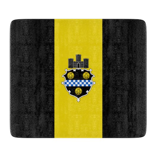 ピッツバーグ市旗（ペンシルベニア州） カッティングボード (正面)