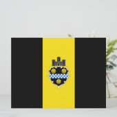 ピッツバーグ市旗（ペンシルベニア州） カード (スタンド正面)