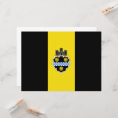 ピッツバーグ市旗（ペンシルベニア州） カード (正面/裏面インサイチュ)