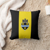 ピッツバーグ市旗（ペンシルベニア州） クッション (ブランケット)