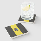 ピッツバーグ市旗（ペンシルベニア州） ストーンコースター (横)