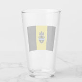 ピッツバーグ市旗(ペンシルベニア州) タンブラーグラス (裏面)