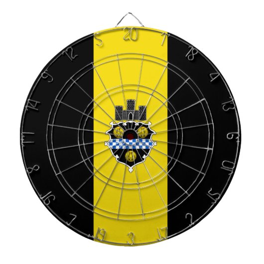 ピッツバーグ市旗（ペンシルベニア州） ダーツボード (正面)