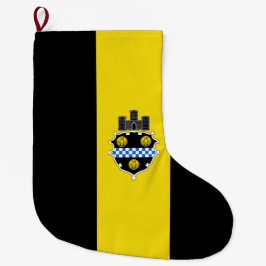 ピッツバーグ市旗（ペンシルベニア州） ラージクリスマスストッキング