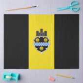 ピッツバーグ市旗（ペンシルベニア州） 薄葉紙 (クラフト)