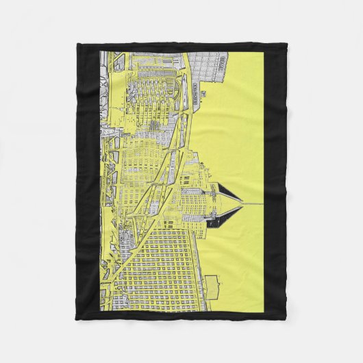 ピッツバーグ毛布 フリースブランケット (正面)