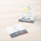 ピッツバーグ紙コースター日付を保存 スクエアペーパーコースター (インサイチュ)