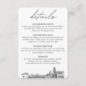 ピッツバーグ結婚の小さな垂直詳細 エンクロージャーカード (正面)