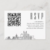 ピッツバーグ結婚ズデコスタイル |イベントRSVP エンクロージャーカード (正面)