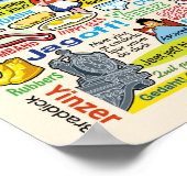 ピッツバーグ語おもしろいピッツバーグのアートワーク ポスター (角)