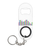ピッツバーグ都市スカイライン キーホルダー栓抜き (正面)