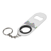 ピッツバーグ都市スカイライン キーホルダー栓抜き (正面アングル)