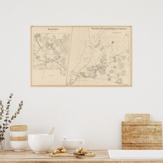 ピッツバーグ、うらなり、ウェブスター、カーライル、ジェファーソン ポスター (キッチン)