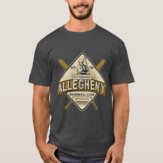 ピッツバーグ・アレゲニー・ベースボールクラブ - 1882 Tシャツ (正面)