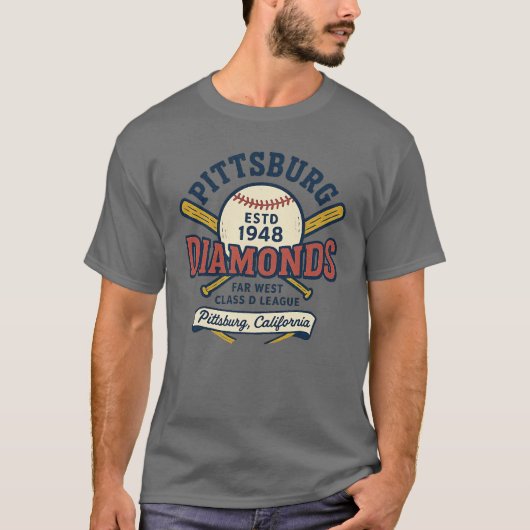 ピッツバーグ ダイヤモンド - カリフォルニア Tシャツ (正面)