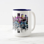 ピッツバーグ,ペンシルバニア州グラフィティ ツートーンマグカップ (正面右)