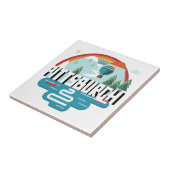 ピッツバーグ、ペンシルバニア|の都市景観のデザイン タイル (側面)