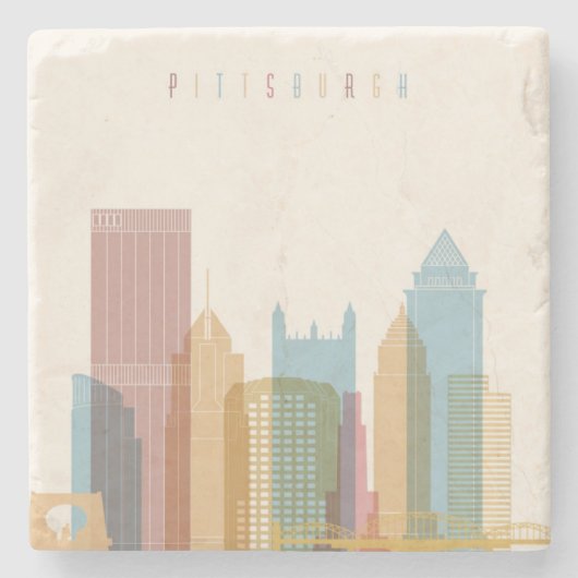 ピッツバーグ、ペンシルバニア|都市スカイライン ストーンコースター (正面)