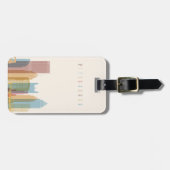 ピッツバーグ、ペンシルバニア|都市スカイライン ラゲッジタグ (正面横)