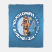 ピッツバーグ(都市) フリースブランケット (正面)